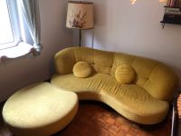 Retro Gelbes Sofa mit Fußinsel zu verschenken Baden-Württemberg - Ludwigsburg Vorschau