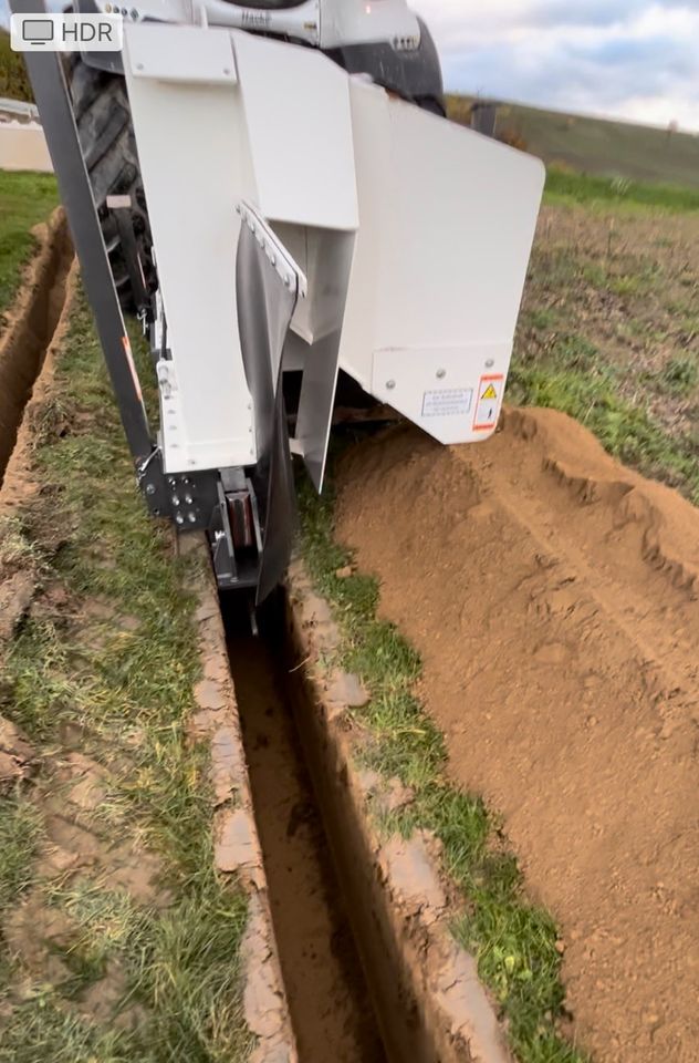 ⬅️ Wir fräsen ihren Graben *Stehr* bis 130cm Bewässerung Glasfase in Schallstadt