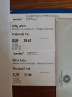 2 Karten Willy Astor in Augsburg am 10.5.24 Bayern - Gersthofen Vorschau