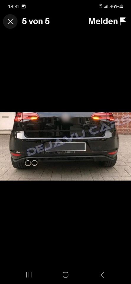 Heckdiffusor schwarz für vw golf 7 TSI GTD in Lindenberg im Allgäu