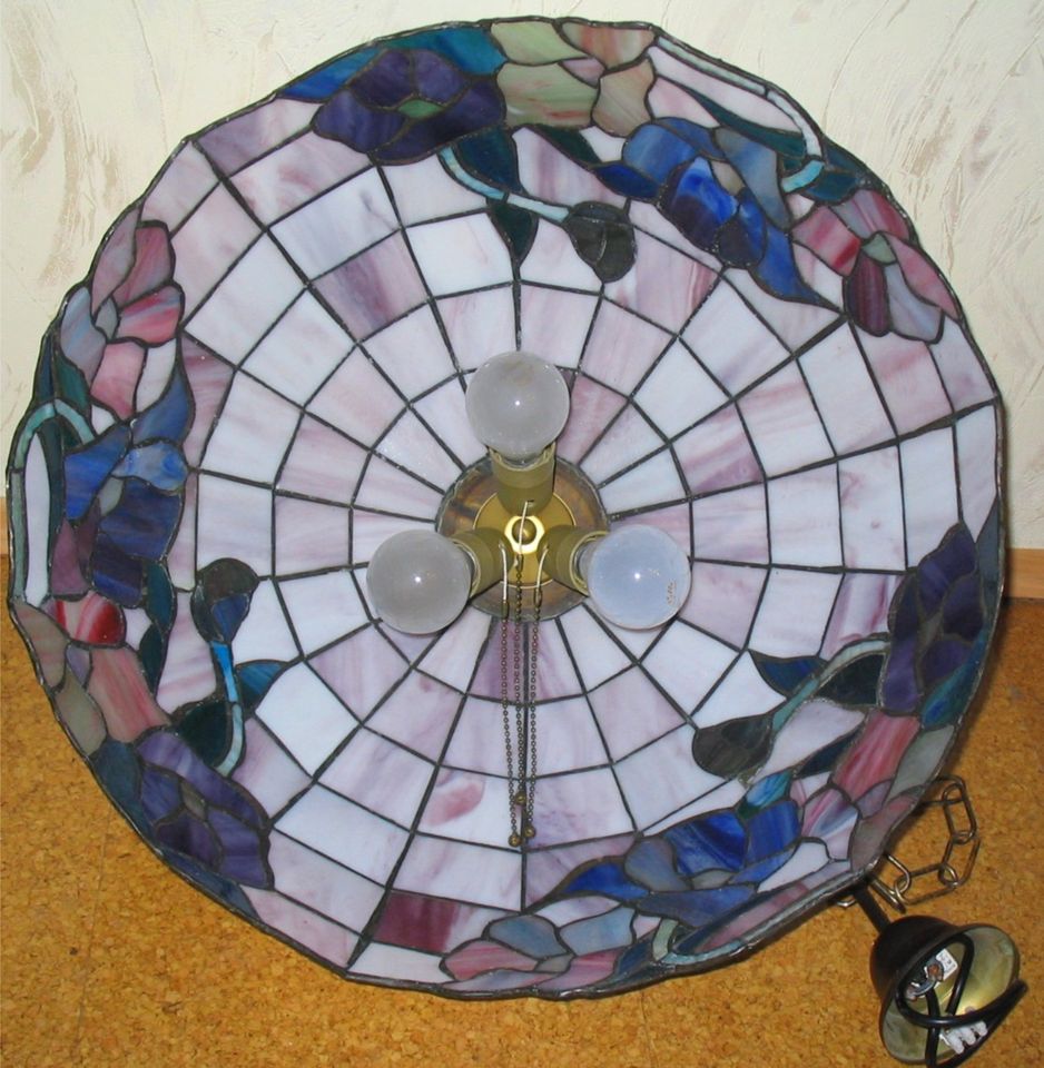 Tiffany Hängelampe Deckenlampe Jugendstil ca.52 cm Durchmesser in Kronweiler