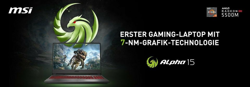 MSI Alpha 15 A3DD-035, Gaming-Notebook, Laptop, Neuware in Chemnitz