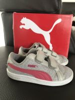 Puma 23 sneakers Turnschuhe Silber Glitzer pink Klett ❤️ Nordrhein-Westfalen - Kirchlengern Vorschau