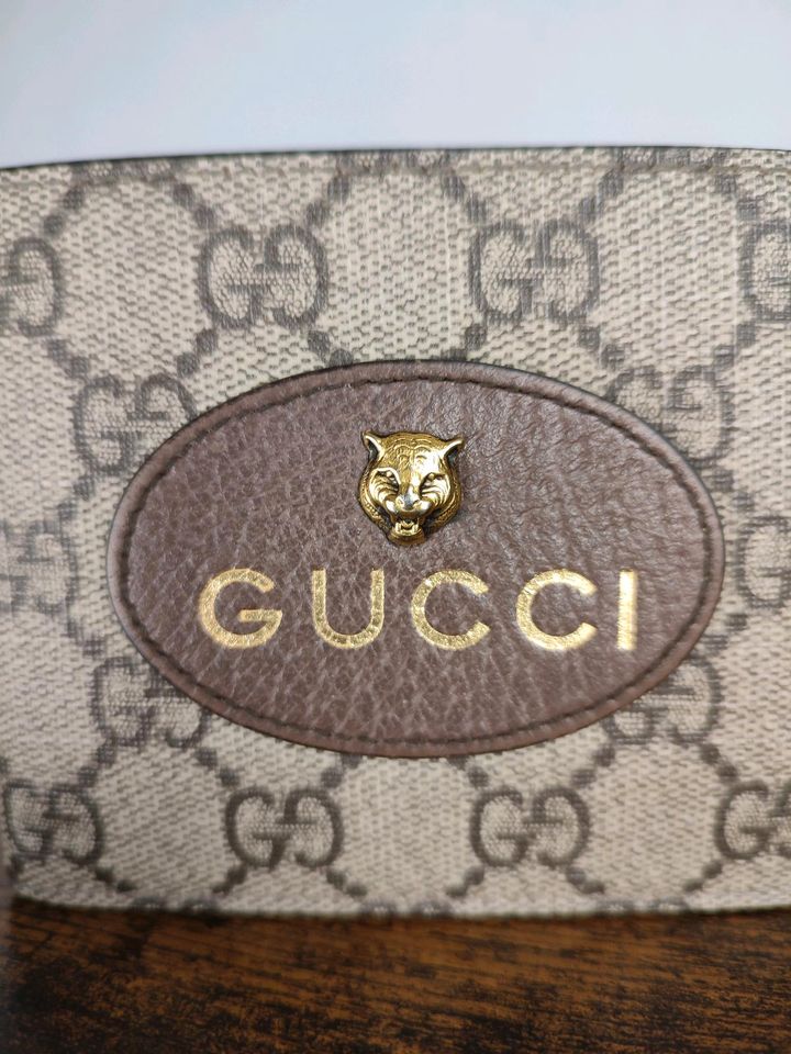 Gucci Neo Vintage Brieftasche Monogram Supreme Geldbörse GG in Bad Rothenfelde