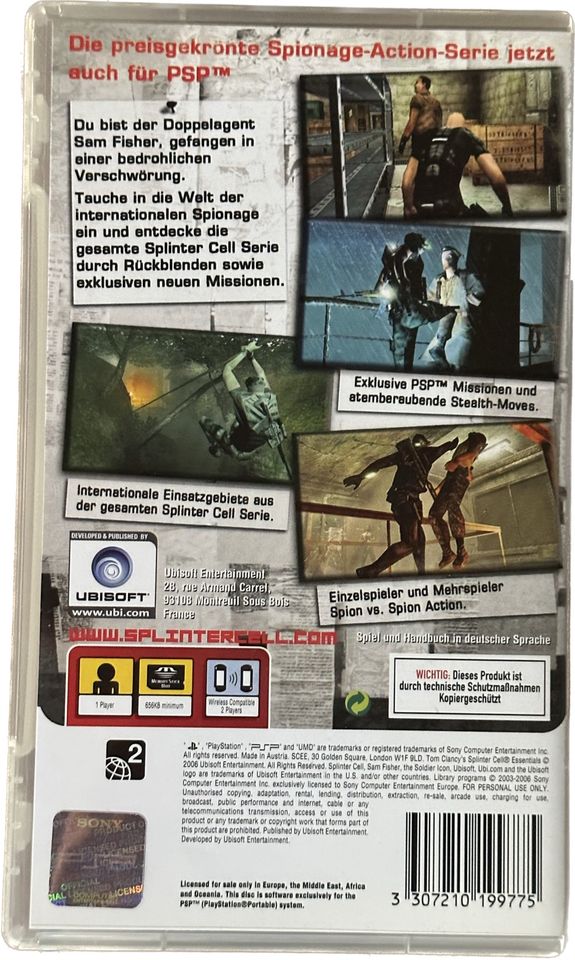 PSP Splinter Cell Essentials & Prince of Persia Revelations in Geislingen an der Steige