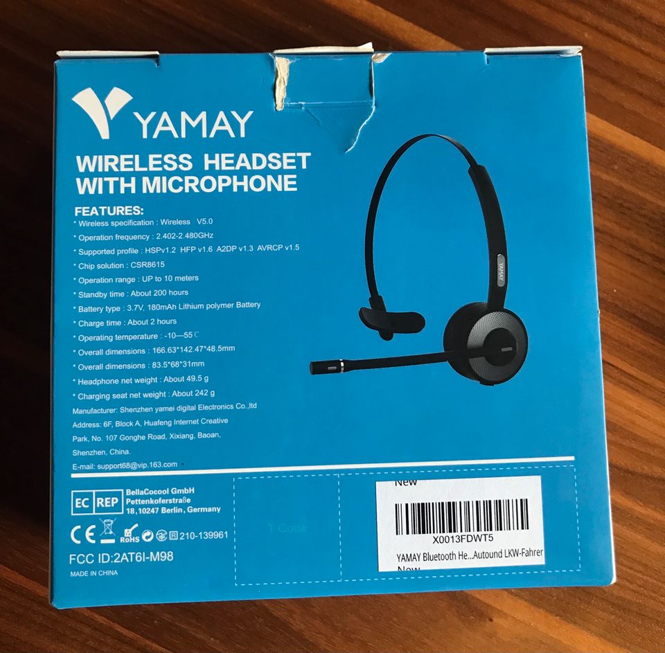 Headset mit Mikrophon - YAMAY M98 in Painten