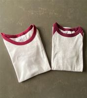 H&M Basic Divided T-Shirt Langarmshirt XXS weiß bordeaux grau Dithmarschen - Buesum Vorschau