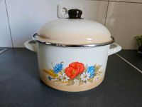 Retro vintage Omas Kochtopf Emaille Elo Emailletopf Blumen Ø26cm Kiel - Schreventeich-Hasseldieksdamm Vorschau