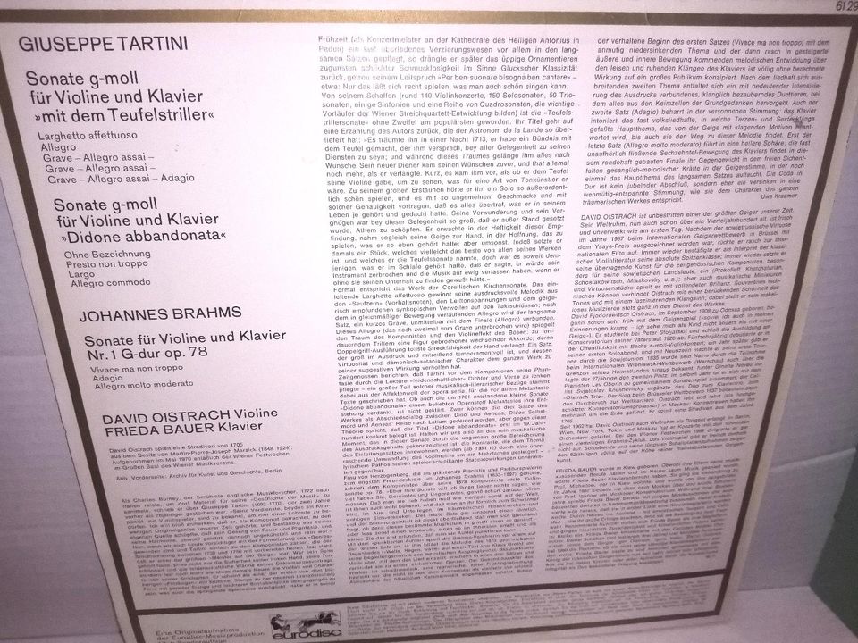 David Oistrach Frieda Bauer Mit dem Teufelstriller LP Vinyl in Parkstetten
