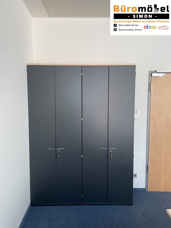 ❗️140x  König & Neurath Rollcontainer Ahorn Anthrazit /Sideboard 2/ 3/ 4 OH / Stehtische/ elektrisch höhenverstellbar/ manuell höhenverstellbare Schreibtische/ Wandschrank/ Konferenztisch/ Büroset in Linden