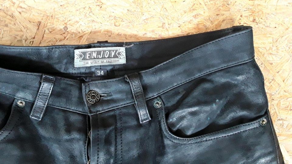 Damen Lederhose 5 Pocket Gr 34 in Herne