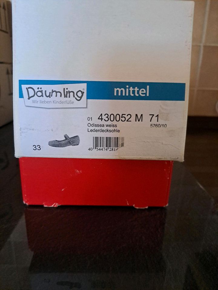 Erstkommunion Schuhe Sandalen Däumling Gr. 33 mittel in Haselünne