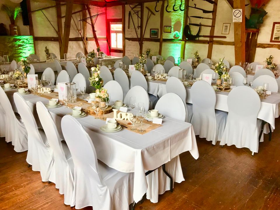 Rundtisch,  Banketttisch Hochzeit in Ottrau