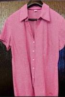 Gr. 42 rosa-weiß kar. kurzärml. Oliver Bluse m. Revers, 6 Knöpfen Becheln - Becheln Vorschau