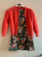 Sweatshirt Kleid grün/bunt und Garcia Strickjacke leuchtend orang Nordrhein-Westfalen - Harsewinkel Vorschau