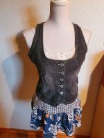 Tolle Jeansweste Weste Jeans Bandolera Dirndl Oktoberfest Tracht Nordrhein-Westfalen - Oberhausen Vorschau