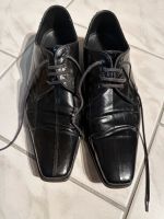 Hugo Boss Herren Schuhe Business 42 / 8 schwarz  Aal-Leder Niedersachsen - Bad Bederkesa Vorschau