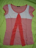 T-Shirt, Gr. 32, gestreift, weiß/apricot, kurze Ärmel Nordrhein-Westfalen - Recklinghausen Vorschau