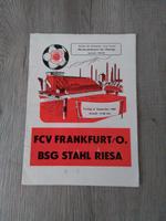 DDR Oberliga Fussball Programmheft Thüringen - Bad Berka Vorschau