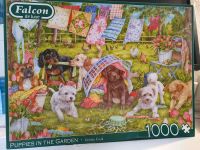 Falcon Puzzle 1000 Teile,  Puppies in the Garden Kr. München - Neubiberg Vorschau