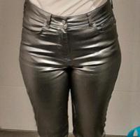 Hose Silber Gr. 40 Damen High Waist Skinny Metallic Stretch Nordrhein-Westfalen - Delbrück Vorschau