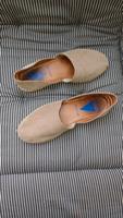 verbenas Sommerschuhe Slipper Espadrillas 42 Leder beige Mitte - Wedding Vorschau