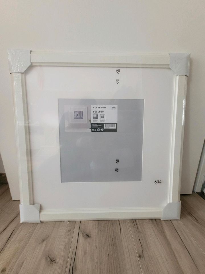 NEU VIRSERUM Ikea Bilderrahmen weiß 50x50 cm in Freising