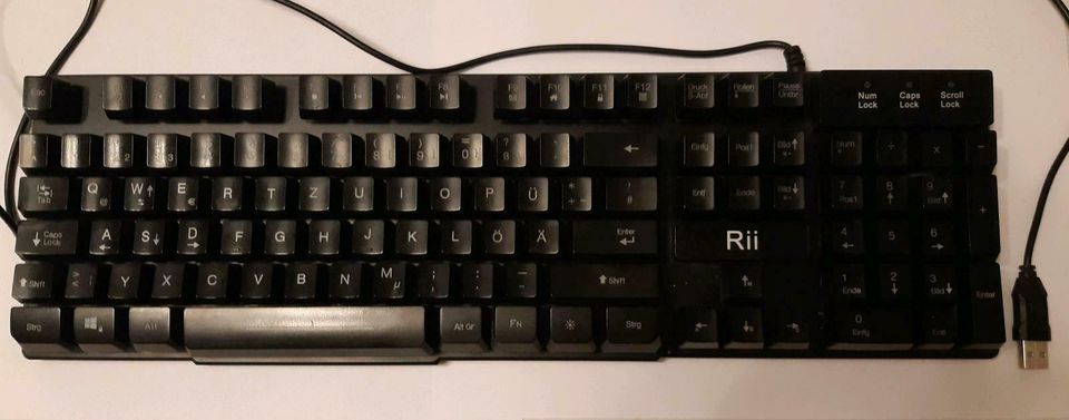 Tastatur Rii Rk100 wired keyboard[Gaming] in Moers