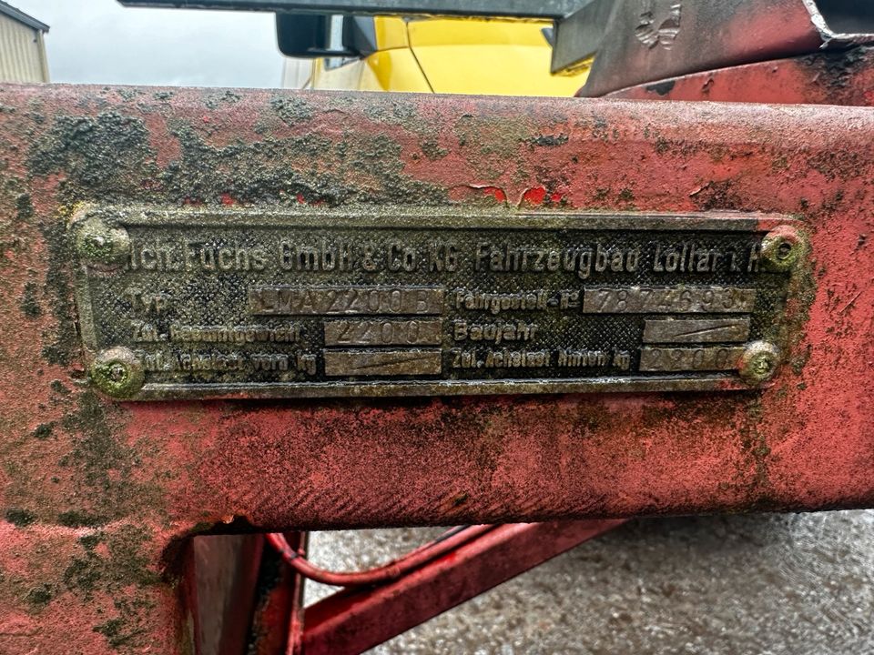 Langholz Anhänger Nachlaufachse Läufer Drehschemel Unimog 411 406 in Hafenlohr