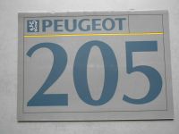 Original Prospekt Peugeot 205 Bayern - Selb Vorschau