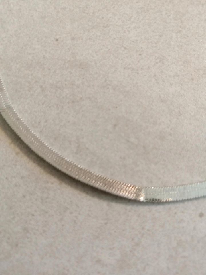 Kette Silberkette Flechtdesign 47cm +5cm in Berlin