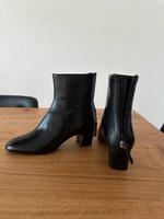Mango Schuhe NEU 37 Schwarz Leder Ankle Boots Damen Stiefeletten Mitte - Moabit Vorschau