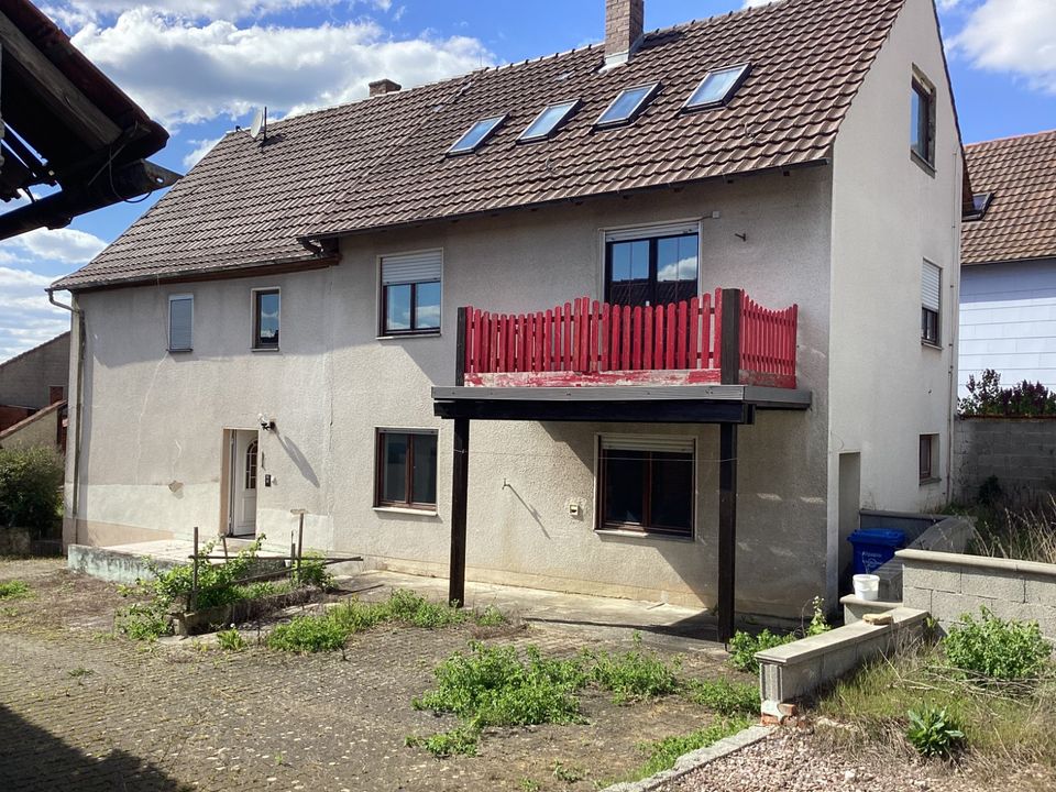 1-2 Familienhaus mit Nebengebäude in Wollbach b Bad Neustadt a d Saale