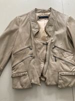 beige-graue Lederjacke von Zara Woman Stuttgart - Stuttgart-Mitte Vorschau