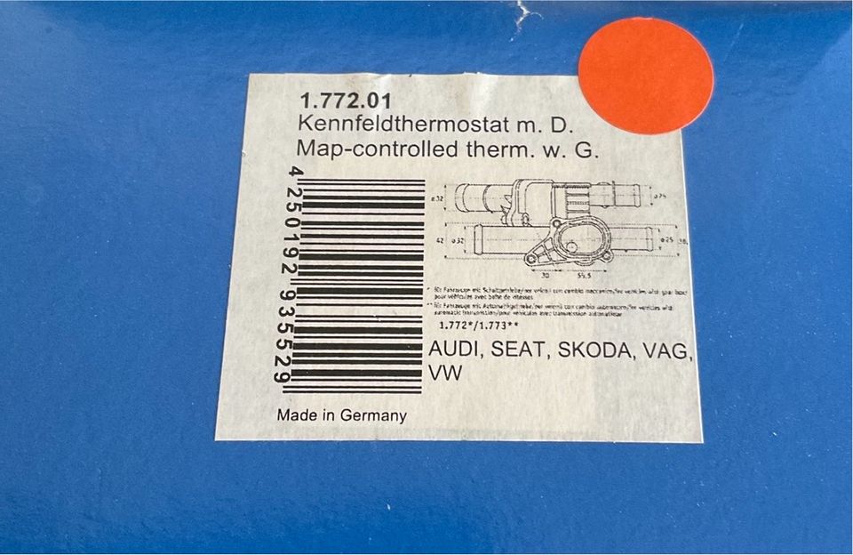 VW Golf 4 Polo 3 Thermostat 177201 Behr NOS 55,-VB* in Brombachtal