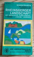 DDR Wanderkarte Rheinsberg, Neuruppin, Fürstenberg,Lindow,Gransee Sachsen - Niedercunnersdorf Vorschau