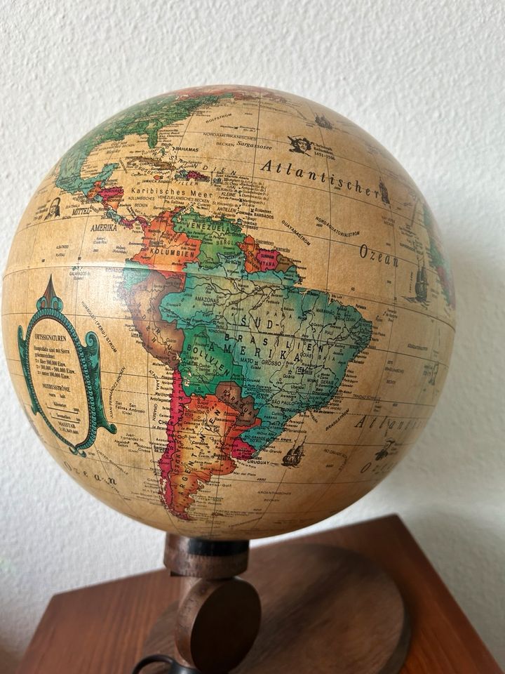Retro Globus made in Denmark • Scan-Globe • vintage • beleuchtet in Hamburg