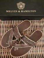 Melvin & Hamilton Leder Damen Sandalen Pantoletten Gr. 37 Braun Bayern - Coburg Vorschau