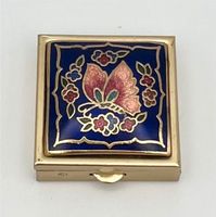 Vintage Pillendose Cloisonné Schmuckbox Schmetterling Schatulle Schwerin - Altstadt Vorschau