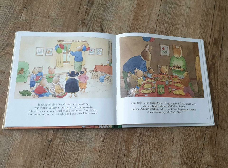 ❤ Buch vorlesen Hasenfamilie "Tom hat Geburtstag" wie neu in Monreal