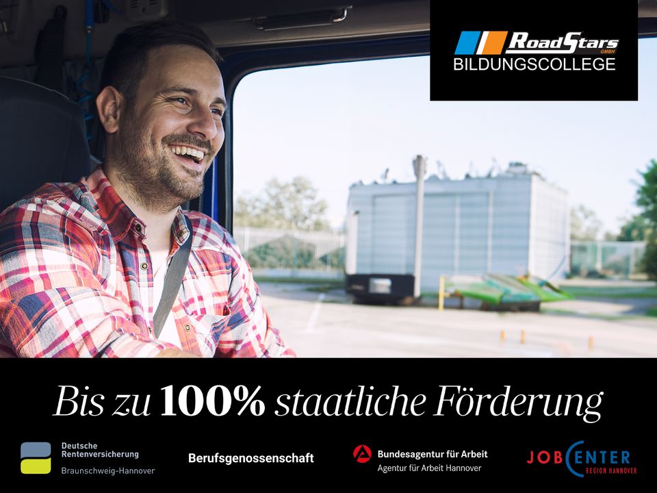 Werde Berufskraftfahrer (m/w/d) mit bis zu 100% Förderung in Hannover