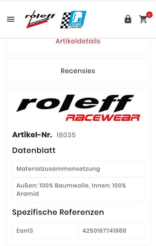 Motorradhose Damen eingebauter Knieschutz NEU! in Krefeld