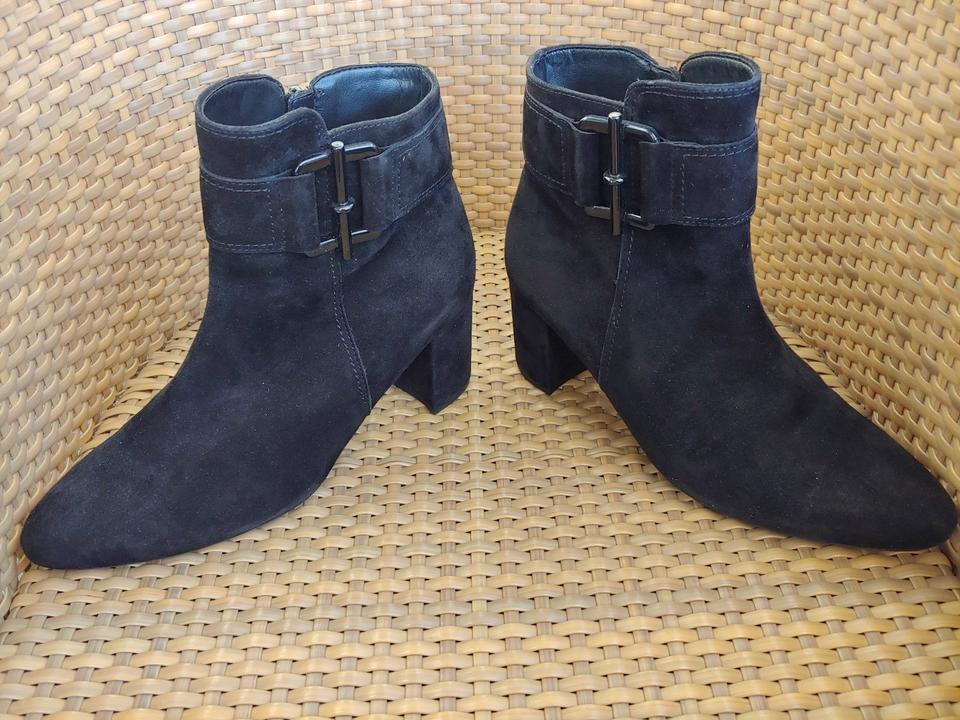 NEU * Gabor Stiefelette Gr. 41 (7 ½) mit Zierschnalle Velourleder in Bernau