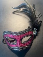 Maske Venedig schwarz Kostüm Karneval Fasching Sachsen - Neumark Vorschau