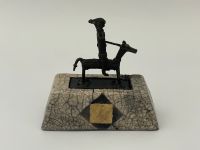 Antik Raku Bronze Reiter Keramik Afrika Unikat Herzogtum Lauenburg - Geesthacht Vorschau
