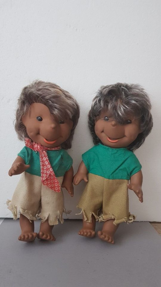 Zwei DDR Figur Puppe Igel Mecki 25cm Vintage in Essen Freisenbruch