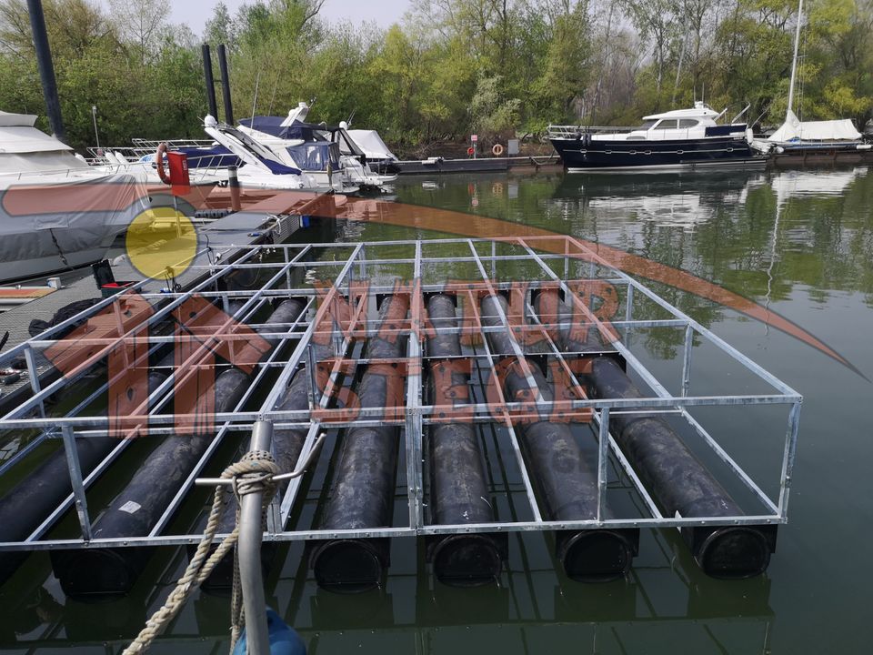 SCHWIMMENDE PLATTFORM 6x5m Floß Schwimmsteg in Beetzsee