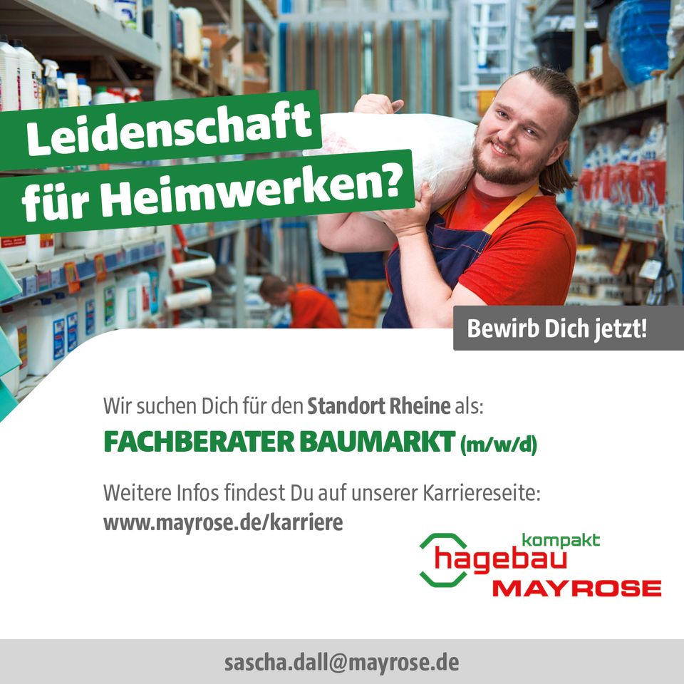 Fachberater Baumarkt (m/w/d) - Rheine in Rheine