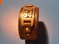 Fossil Armband Leder Edelstahl Vintage 90er Jahre Männerschmuck Hessen - Kassel Vorschau