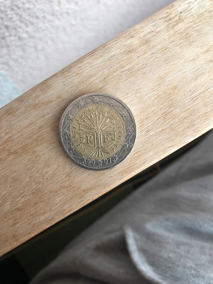 Münze 2 Euro 2001 Jahres in Herbsleben